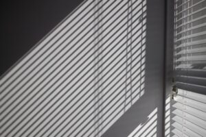 Natural-toned blinds for Wabi-Sabi homes