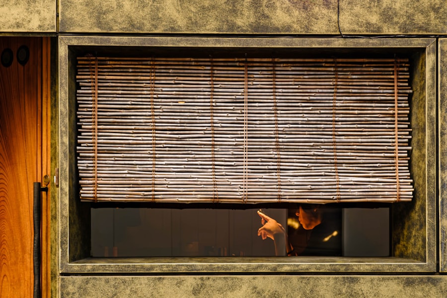 Photo bamboo roller shades